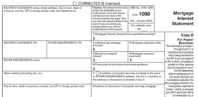 Form 1098 art