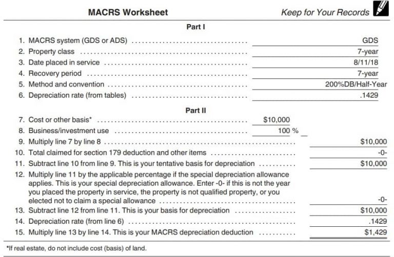 MACRS Depreciation, Table & Calculator The Complete Guide