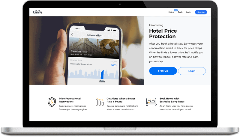 earny hotel price protection