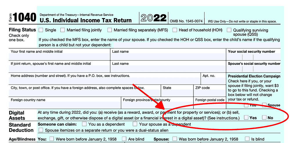 2022 1040 crypto