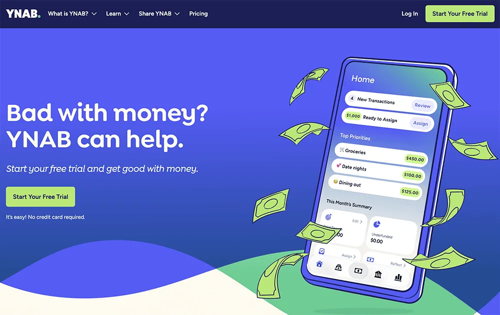 The 12 Best Budgeting Apps We've Reviewed 14 you need a budget ynab homepage.