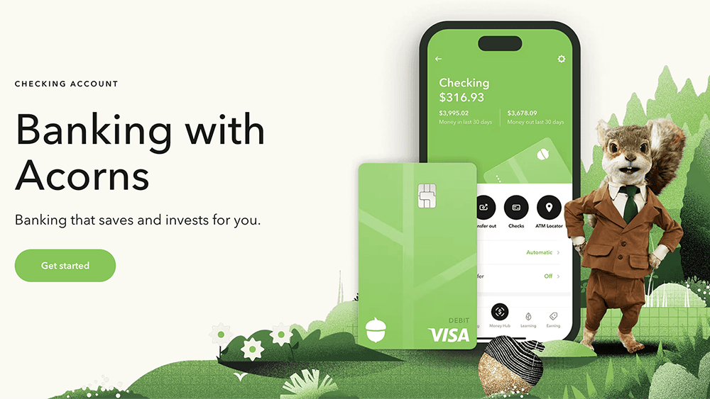The 12 Best Budgeting Apps We've Reviewed 18 acorns banking page.