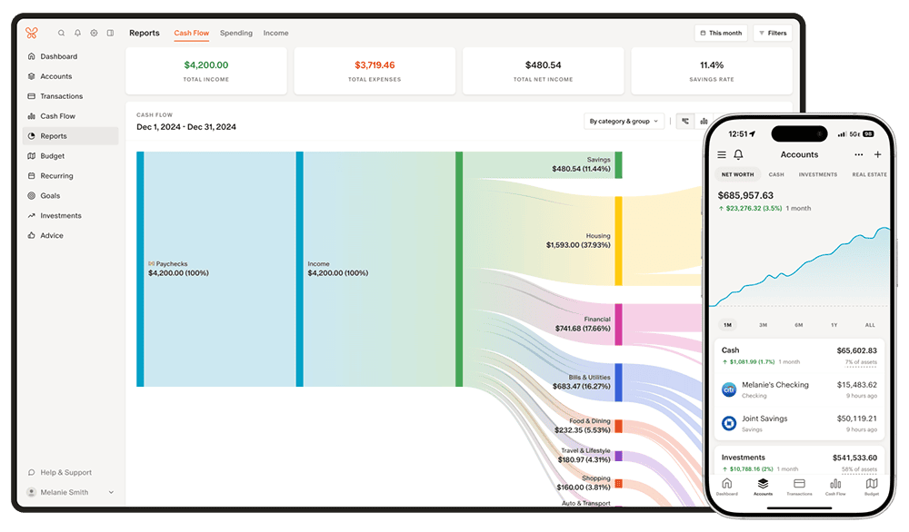 The 12 Best Budgeting Apps We've Reviewed 8 a screenshot of the monarch platform.