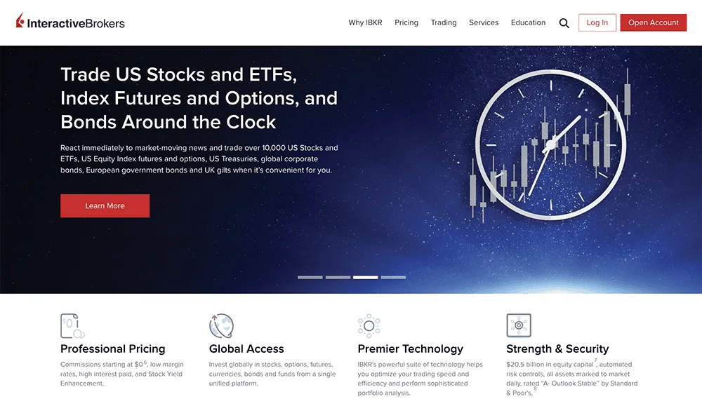 10 Best Fractional Share Brokerages to Buy Partial Stocks & ETFs 29 Interactive Brokers homepage.