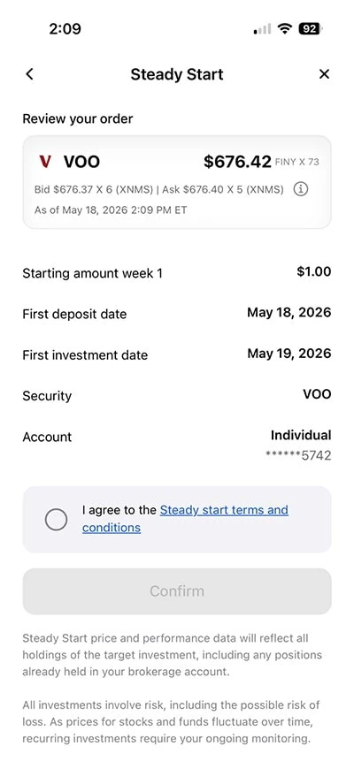 Plynk Review: Great for All Investors, Easy on Beginners 8 Plynk Steady Start in app.
