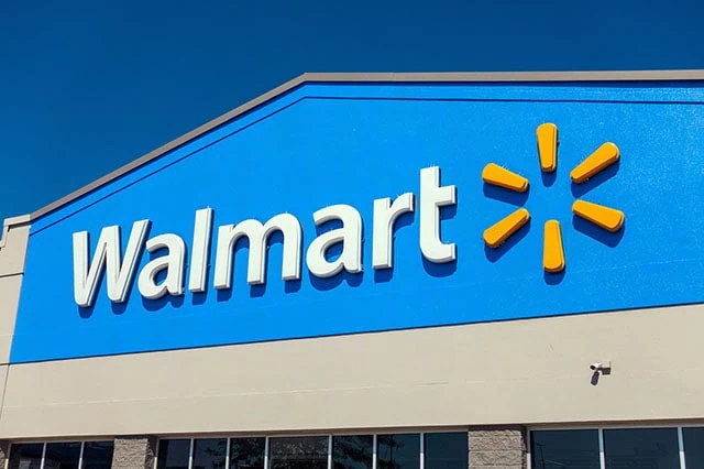 The 10 Best-Rated Dividend Aristocrats Right Now 16 The front of a Walmart store.