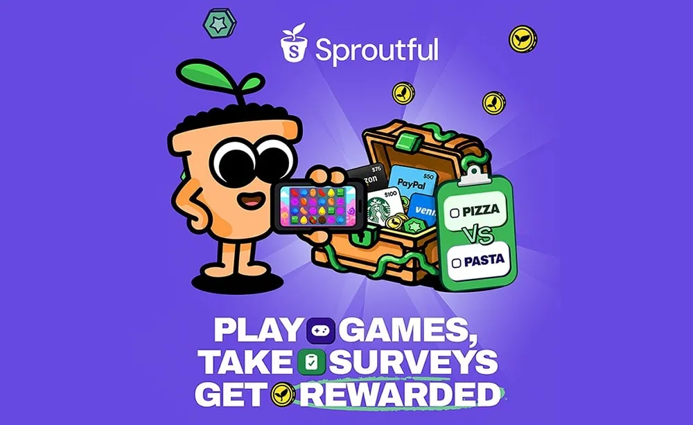 Free $10 Instantly: Make $10 Fast With Bonuses + Cash Back 24 Illustrated image of a potted plant holding a smartphone.