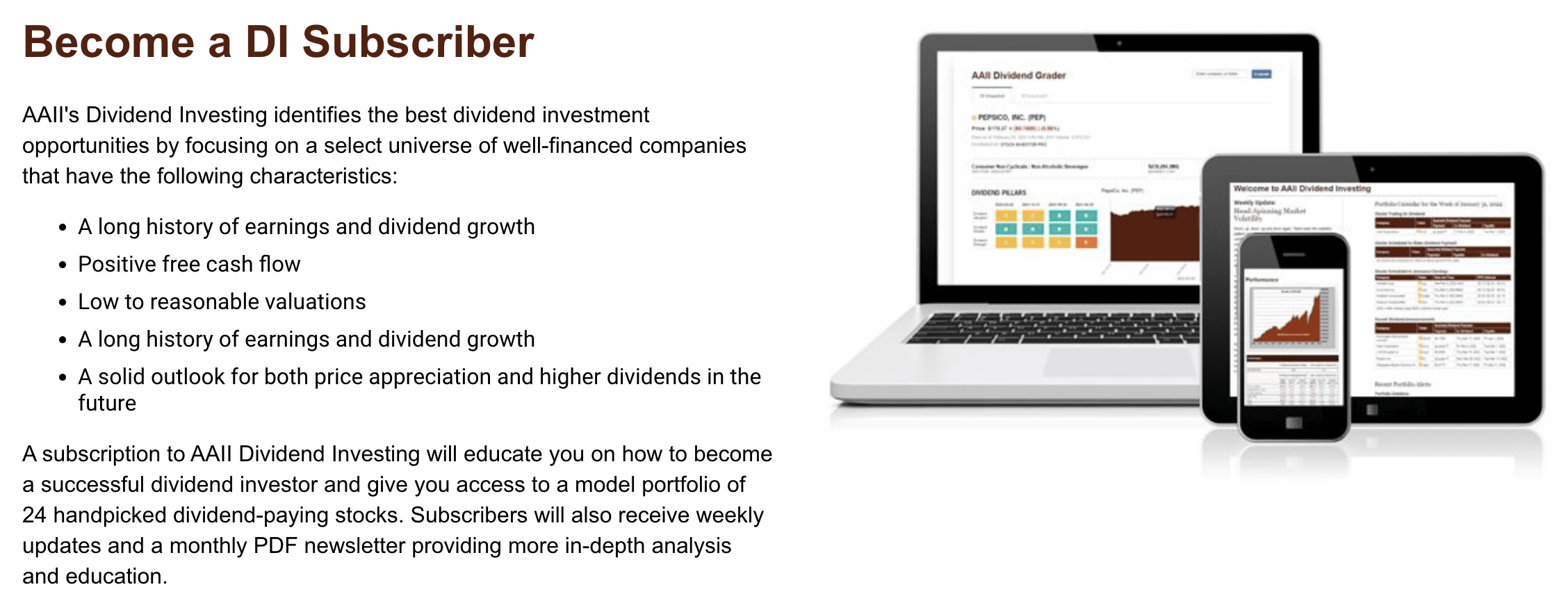 aaii dividend investing new