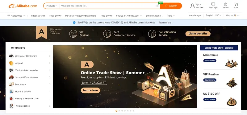 alibaba home page