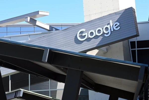 The Googleplex headquarters complex of Google and its parent company, Alphabet Inc, located at 1600 Amphitheatre Parkway in Mountain View, California.
