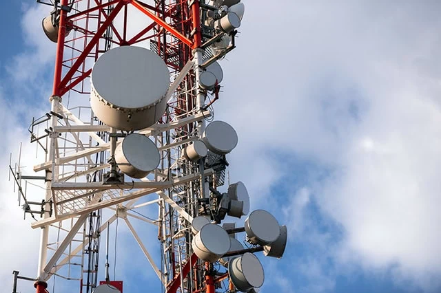 a telecommunications tower.