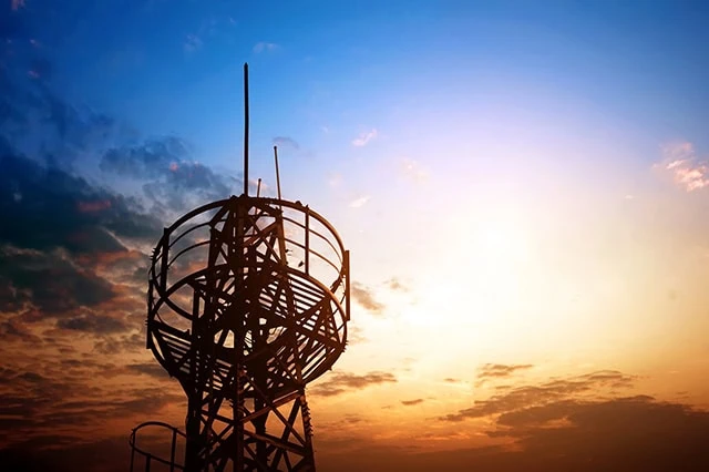 a telecommunications tower.