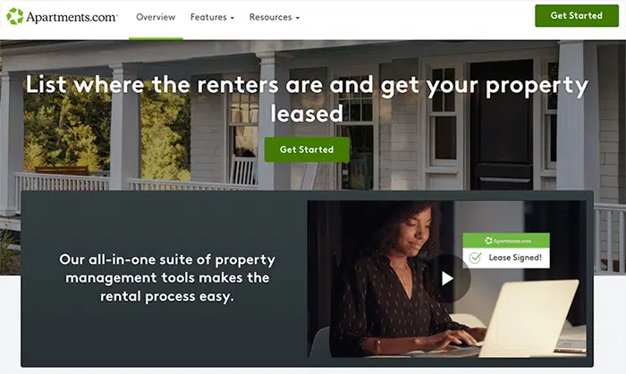 apartments com signup