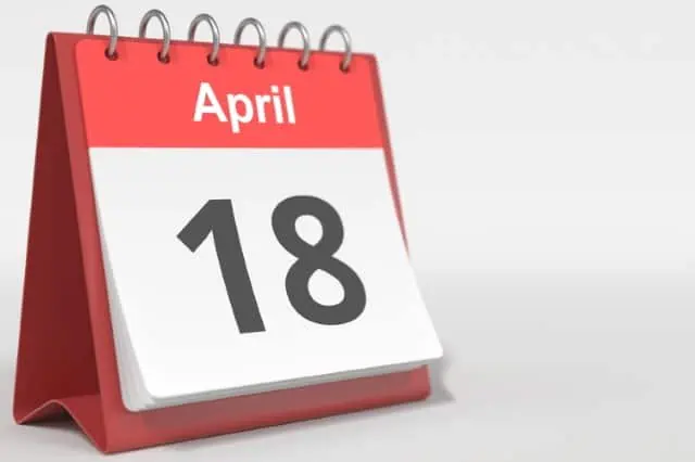 april 18