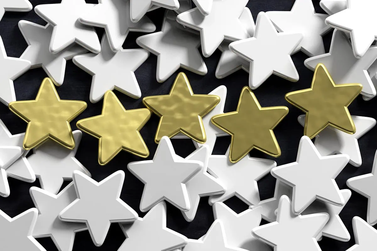 Wall Street Loves These 10 Dividend-Growth Stocks 4 five gold stars stand out from many silver stars.