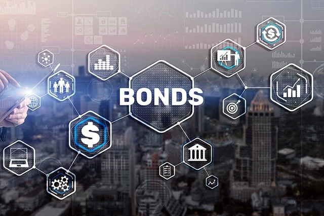 The 7 Best Fidelity Index Funds for Beginners 10 concept image of the word bonds and several icons related to bond investing.