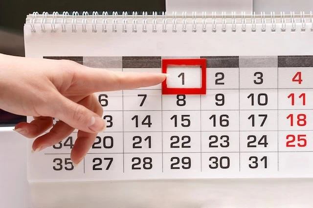 calendar coverage period plan schedule 640