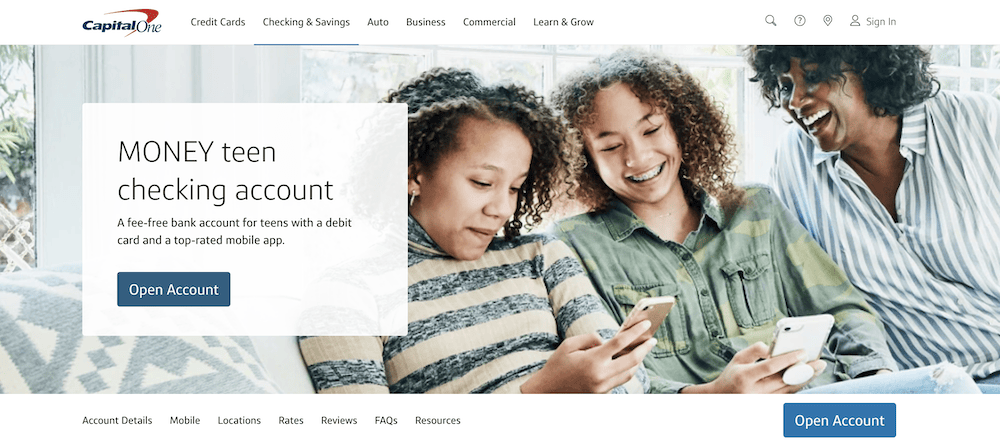 capital one money bank account signup