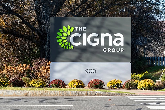 The Best Dividend Stocks: 10 Pro-Grade Income Picks for 2025 12 a cigna group sign outside an office complex.