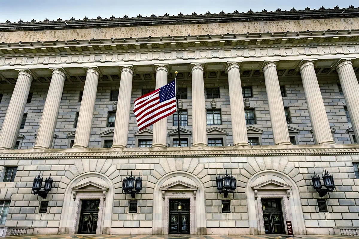 the commerce department building in washington dc
