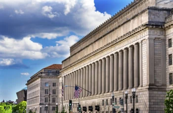 the herbert hoover building home of the u.s. department of commerce in washington d.c.