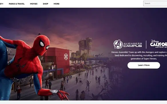 disney home page