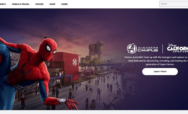 disney home page