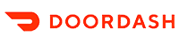 DoorDash logo transparent text thin