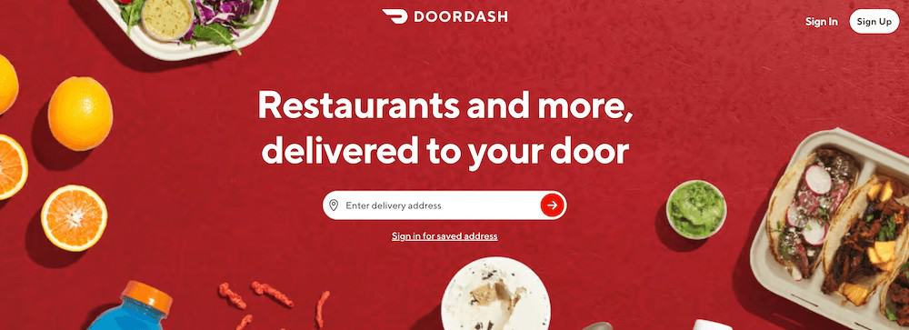 Doordash signup