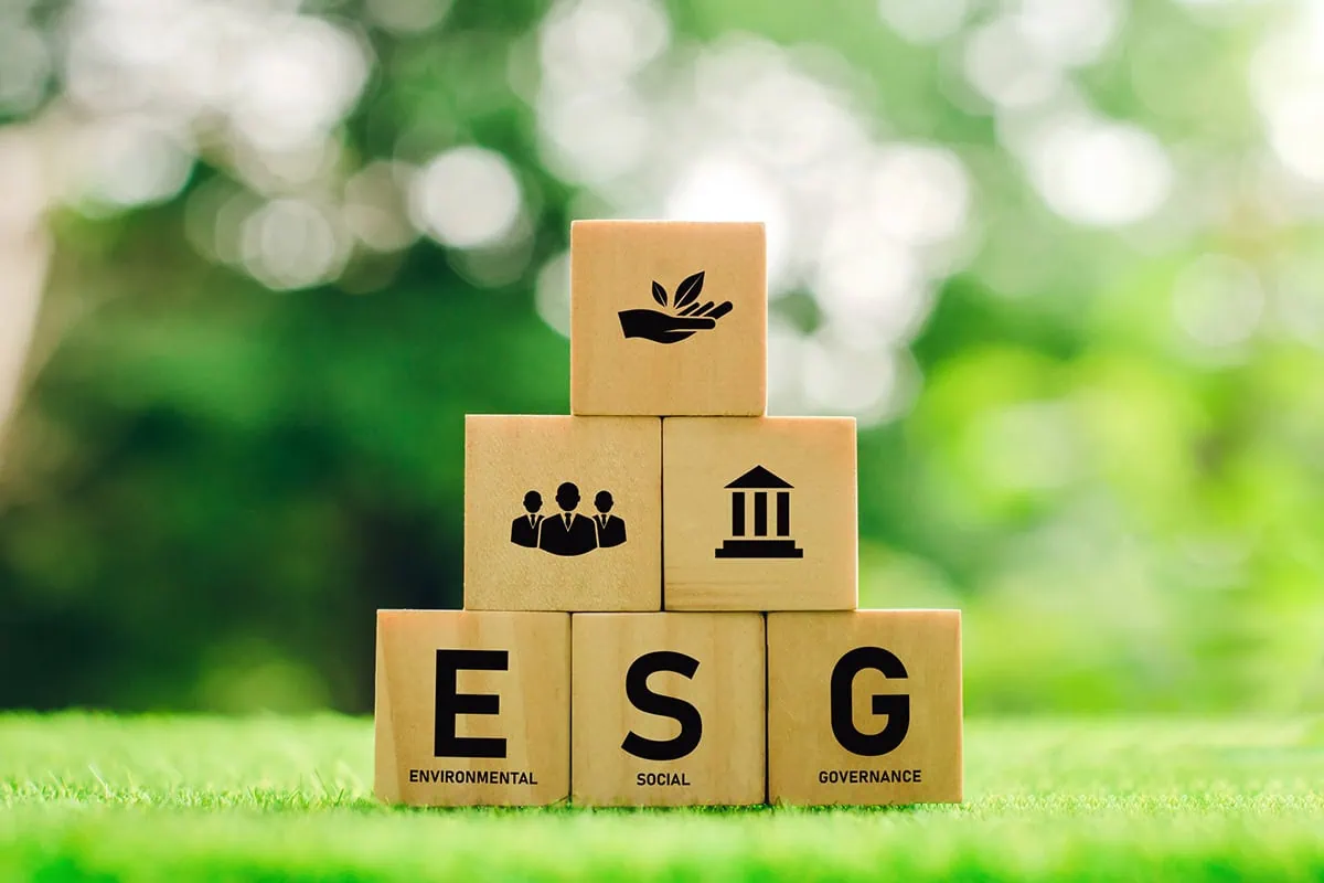 12 Differences in How Gen Z, Baby Boomers Invest for Retirement 7 blocks spelling "ESG."