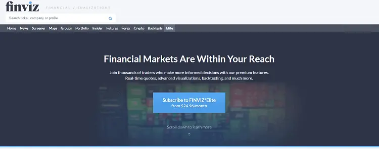 finviz sign up