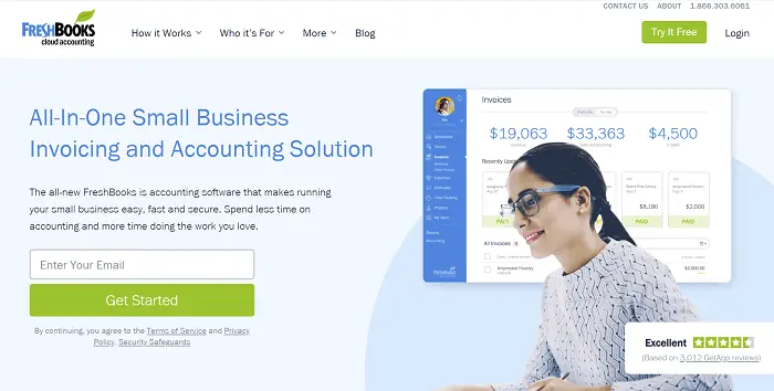 freshbooks sign up