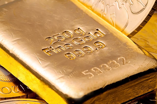 gold bullion.