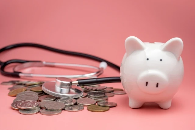 health savings account coins piggy bank