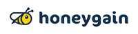 Honeygain logo transparent text thin