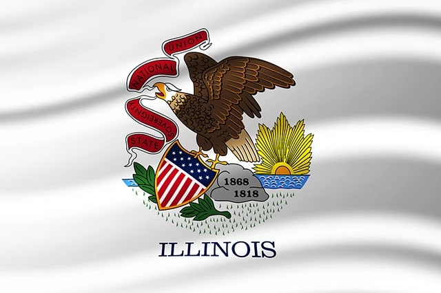 illinois state flag 640