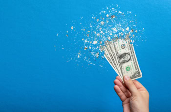 a dollar vanishes like it was snapped out of existence by Thanos.
