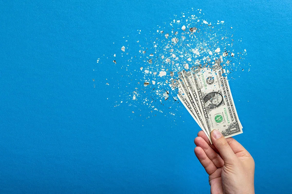 'Noisy' December CPI Report Shows Inflation Cooler Than Expected 2 a dollar vanishes like it was snapped out of existence by Thanos.