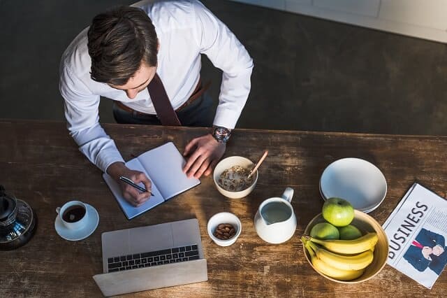 invester reviewing financial information