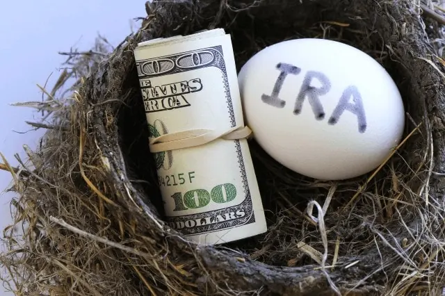 ira nest egg with roll of cash money