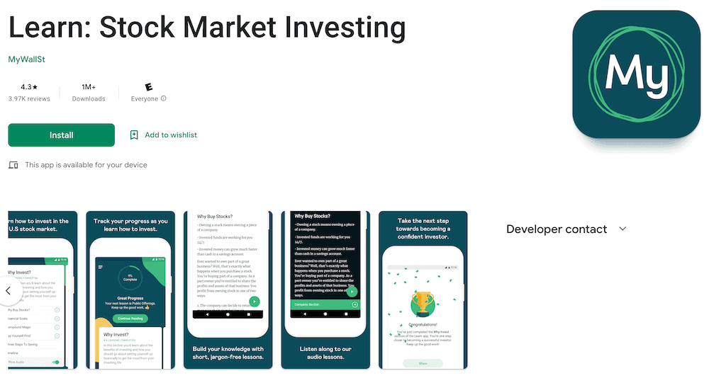 Learn by MyWallSt signup