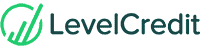 levelcredit logo transparent text thin