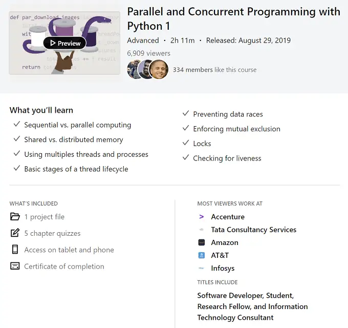 parallel and concurrent programming python