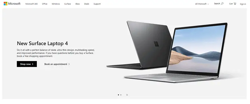 microsoft home page