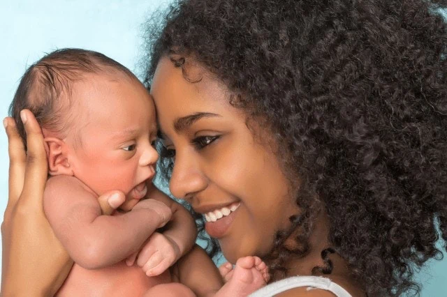 mother with newborn baby