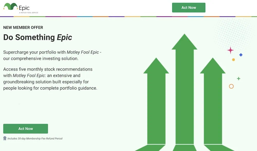 motley fool epic signup reorg