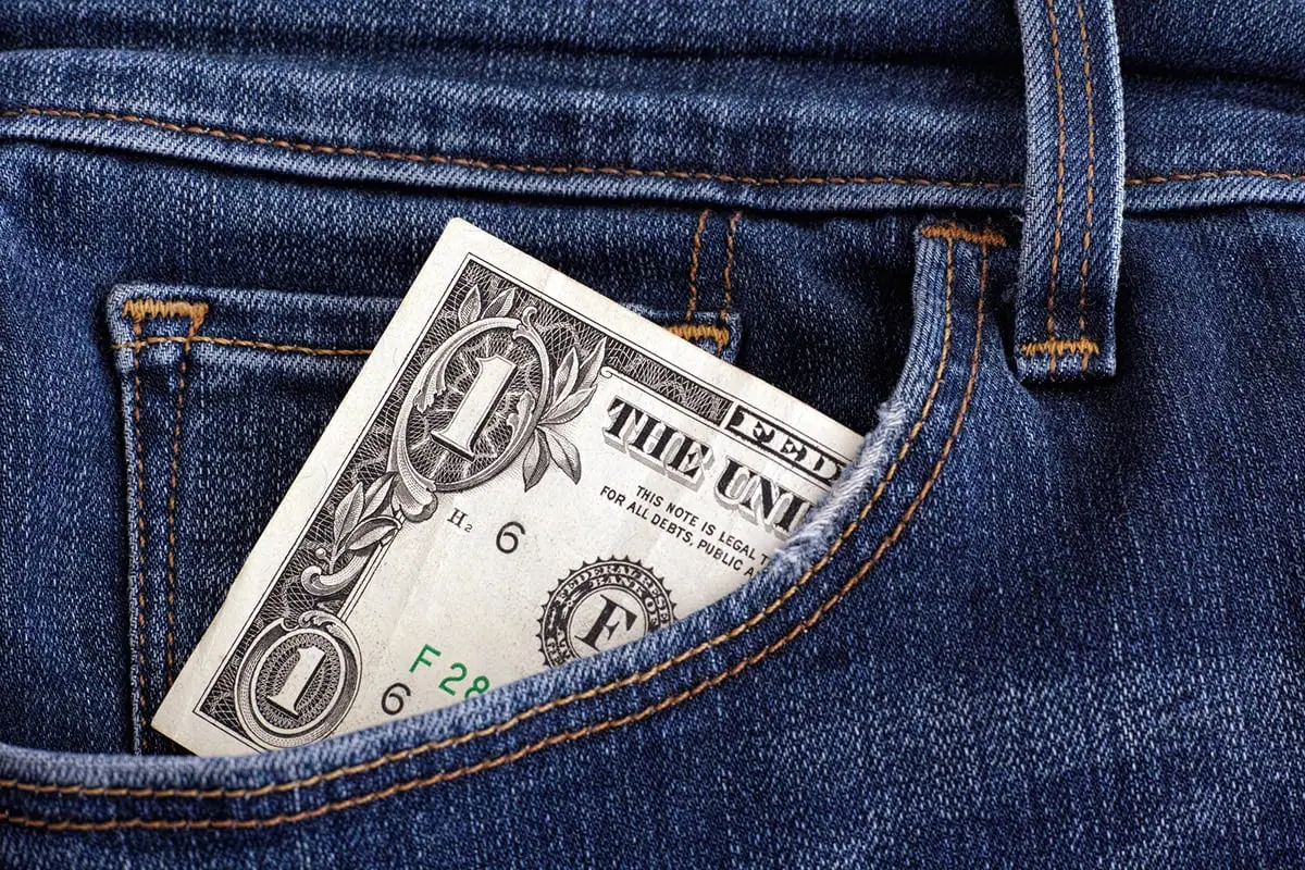 Last Pre-Iran War Inflation Reading Comes in as Expected 2 a one dollar bill in a pair of jeans.