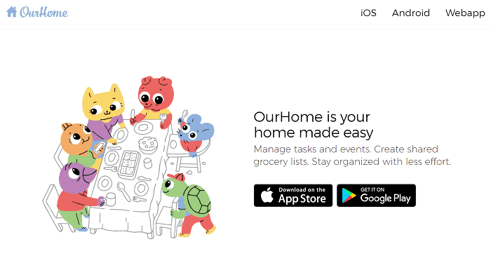 ourhome app sign up