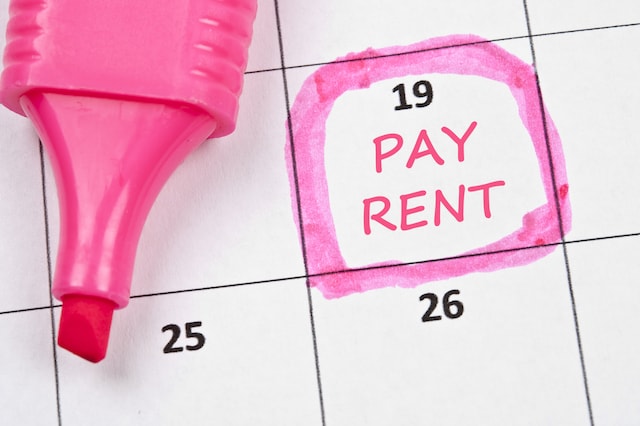 pay rent calendar reminder lease