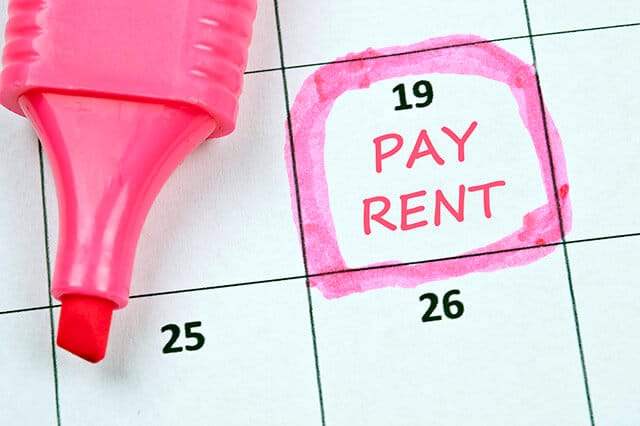 pay rent collection calendar